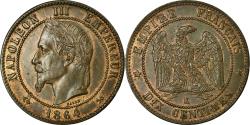 World Coins - Coin, France, Napoleon III, Napoléon III, 10 Centimes, 1864, Bordeaux
