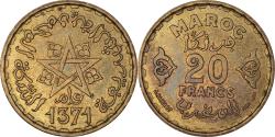 World Coins - Coin, Morocco, Mohammed V, 20 Francs, AH 1371/1952, Paris,