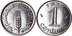 World Coins - Coin, France, Épi, Centime, 1990, Paris, , Stainless Steel, KM:928