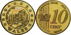 World Coins - United Kingdom, Wales, 10 Euro Cent, Fantasy euro patterns, Essai-Trial, Proof