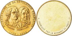 World Coins - France, Medal, Révolution Française, Danton-Desmoulin, MDP, , Copper