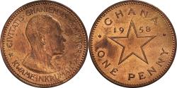 World Coins - Coin, Ghana, Penny, 1958, , Bronze, KM:2