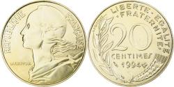 World Coins - France, 20 Centimes, Marianne, 1994, Pessac, Aluminum-Bronze, , KM:930