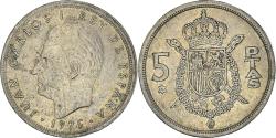 World Coins - Coin, Spain, Juan Carlos I, 5 Pesetas, 1976, , Copper-nickel, KM:807