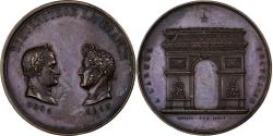 World Coins - France, Medal, Louis Philippe I, l'Arc de Triomphe Terminé, 1836, Bronze