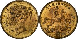 World Coins - United Kingdom, Token, Victoria, To Hanover, 1837, Brass,
