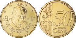 World Coins - Vatican, 50 Euro Cent, 2011, Rome, Doré, , Brass Gilt
