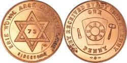 World Coins - Canada, Token, Masonic, Erie Royal Arch, Chapter Penny, , Copper