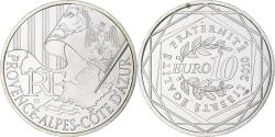 World Coins - France, 10 Euro, Provence-Alpes-Cote d'Azur, 2010, Paris, , Silver