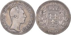 World Coins - Coin, ITALIAN STATES, Charles-Louis de Bourbon, 2 Lire, 1837, Lucques