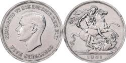 World Coins - Great Britain, George VI, 5 Shillings, 1951, Copper-nickel,