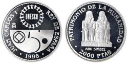 World Coins - Coin, Spain, Juan Carlos I, Abu Simbel, 2000 Pesetas, 1996, Madrid, Proof