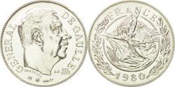 World Coins - France, Medal, Général De Gaulle, 1980, Santucci, , Silver