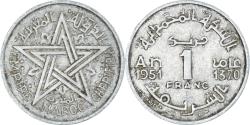 World Coins - Coin, Morocco, Franc, 1951