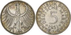 World Coins - GERMANY - FEDERAL REPUBLIC, 5 Mark, 1951, Stuttgart, Silver, , KM:112.1