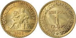 World Coins - Coin, France, Chambre de commerce, Franc, 1922, Paris,
