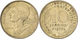 World Coins - France, 10 Centimes, Marianne, 1973, Paris, Aluminum-Bronze,