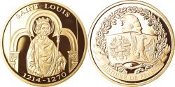 World Coins - France, Medal, Histoire de France, Saint-Louis, History, , Copper Gilt