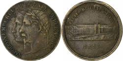 World Coins - France, Token, Napoléon III, Palais de l'Exposition, 1855, Brass,