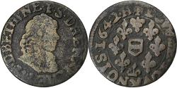 World Coins - Principality of Boisbelle-Henrichemont, Maximilien III, Double Tournois, 1642