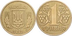 World Coins - Ukraine, Hryvnia, 2002, Kyiv, Aluminum-Bronze, , KM:8b.1