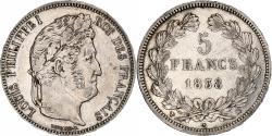 World Coins - France, 5 Francs, Louis-Philippe, 1838, Marseille, Silver,