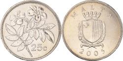 World Coins - Coin, Malta, 25 Cents, 2005, Franklin Mint, , Copper-nickel, KM:97