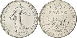 World Coins - France, 1/2 Franc, Semeuse, 1980, Paris, Nickel, , Gadoury:429