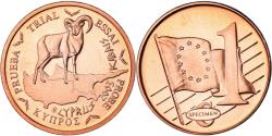 World Coins - Cyprus, Euro Cent, 2003, unofficial private coin, , Copper Plated Steel