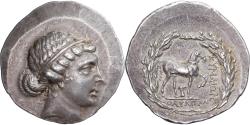 Ancient Coins - Aeolis, Tetradrachm, ca. 155-143 BC, Kyme, Silver, , BMC:80-1