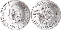 World Coins - Coin, French Polynesia, 20 Francs, 1967, Paris, , Nickel, KM:6