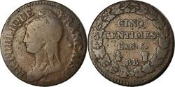 World Coins - Coin, France, Dupré, 5 Centimes, 1798, Strasbourg, An 6/5, , Bronze