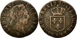 World Coins - Coin, France, Louis XV, Demi sol à la vieille tête, 1/2 Sol, 1770, Reims