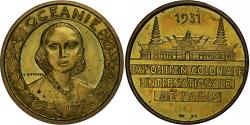 World Coins - France, Medal, Exposition Coloniale Internationale, Paris, Océanie, 1931