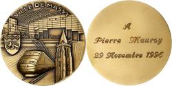 World Coins - France, Medal, La Ville de Massy à Pierre Mauroy, 1996, Bronze,