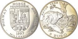 World Coins - Norway, 5 Euro, Natur Vern, Castor, 1997, Proof, , Copper-nickel