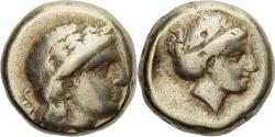 Ancient Coins - Lesbos, Hekte, ca. 377-326 BC, Mytilene, Electrum, , HGC:6-1026