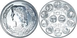 World Coins - France, Medal, Ecu Europa, Marianne, Politics, 1987, Rodier,
