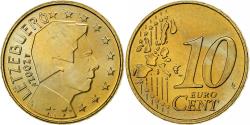 World Coins - Luxembourg, Henri, 10 Euro Cent, 2002, Utrecht, Brass, , KM:78