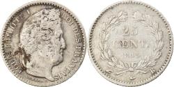 World Coins - Coin, France, Louis-Philippe, 25 Centimes, 1845, Rouen, , Silver