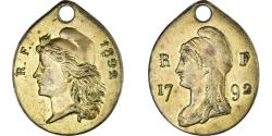 World Coins - France, Medal, Centenaire de  la Première République, Politics, 1892