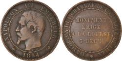 World Coins - France, Token, Napoléon III, Visite de la Chambre de Commerce de Lille, 1854