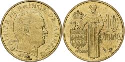 World Coins - Coin, Monaco, Rainier III, 10 Centimes, 1976, , Aluminum-Bronze