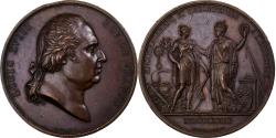 World Coins - France, Medal, Louis XVIII, Aux Arts Utiles, Encouragements à l'Industrie