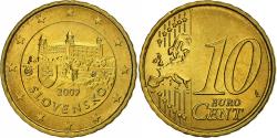 World Coins - Slovakia, 10 Euro Cent, 2009, Kremnica, Nordic gold, , KM:98