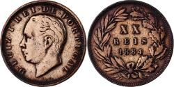 World Coins - Portugal, Luiz I, 20 Reis, 1884, Bronze, , KM:527
