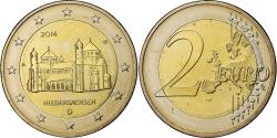 World Coins - Germany, 2 Euro, Niedersachsen, 2014, Berlin, Bi-Metallic,