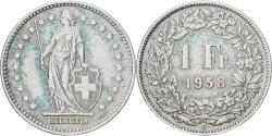 World Coins - Coin, Switzerland, Franc, 1958, Bern, , Silver, KM:24
