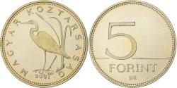 World Coins - Hungary, 5 Forint, 2001, Budapest, Nickel-brass, , KM:694