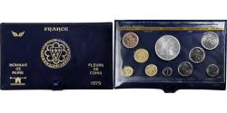 World Coins - France, Coffret 1 c. à 50 frs., 1979, Monnaie de Paris, FDC, avec ailes